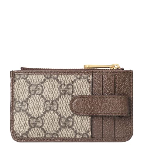 gucci dark brown card|Gucci card case saks.